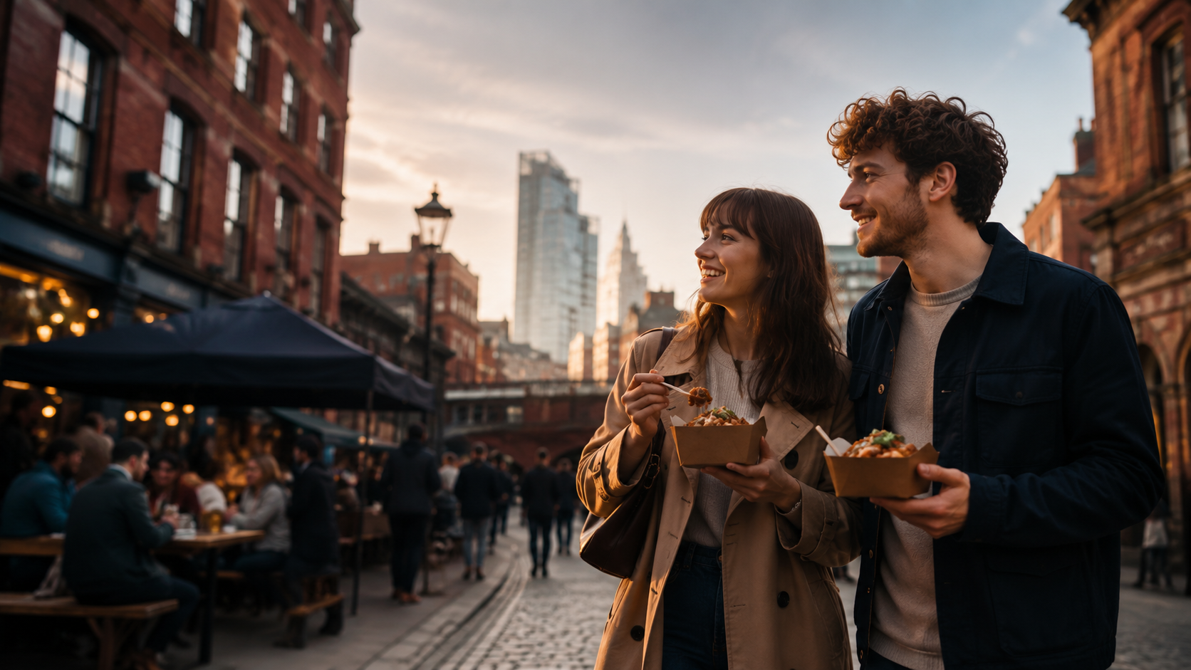 Realistic Manchester-inspired street scene for Tripetite launch